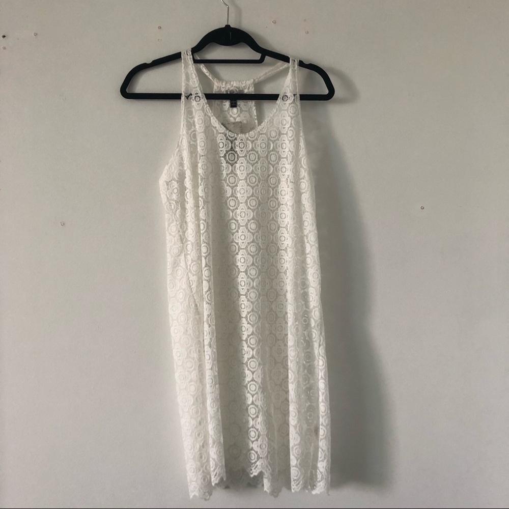 White Lace Beach Cover Up